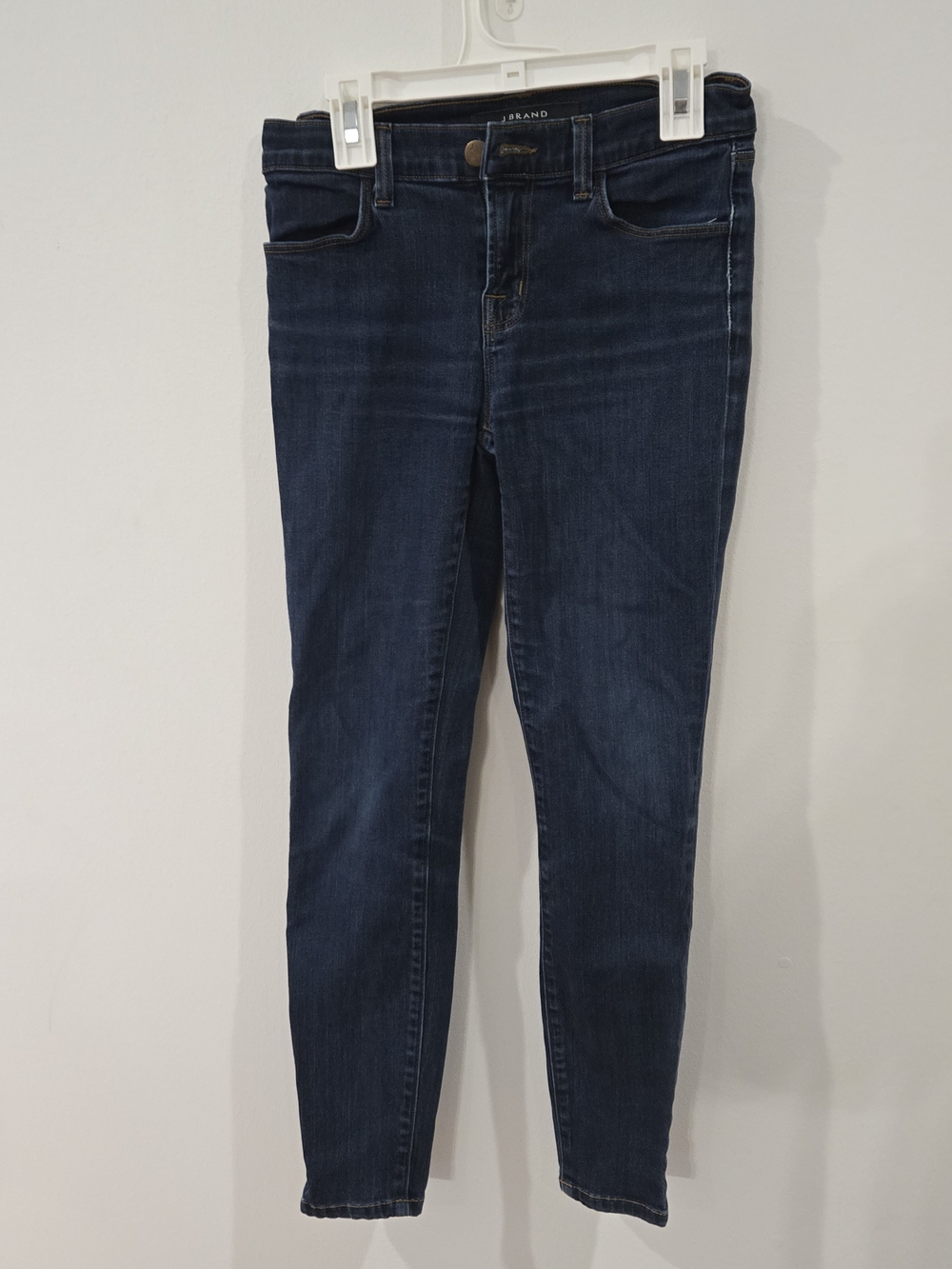 J Brand Sz 25 High-Rise Skinny Jeans in Dark Blue